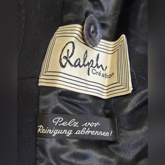 Ralph creation 1960s vintage wool fur trim coat - Picture 3 of 11